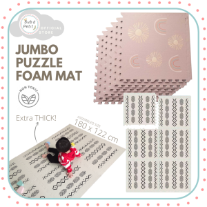 Jumbo Baby EVA Foam Extra Thick Play Mat - Aztec Extra Large Non-Toxic Oversized PlayMat with Soft Interlocking Floor Tiles - Puzzle Floor Mats for Infants Toddlers Children and Kids for Infants Tummy Time Crawling Activity Playmats