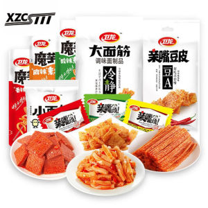 (Sufficient inventory) Spree roasted konjac cold kelp small gluten dried tofu tofu tofu skin snacks