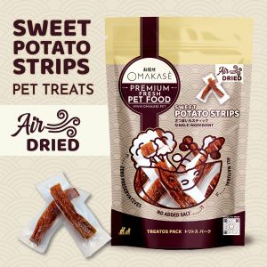 OMAKASE AIR DRIED Sweet Potato Dog & Cat Single Ingredient Dehydrated Pet Treats