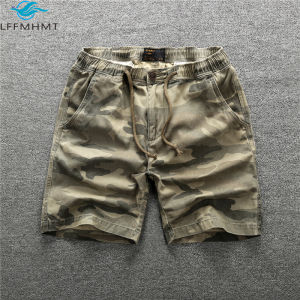207 Summer Fashion Straight Cargo Shorts Male Sport Casual Half Length Pure Cotton Style Camouflage Mens Work Clothing2026