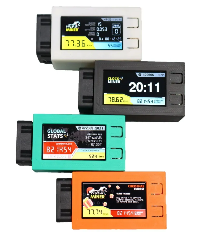 Nerdminer V2 Pro 78KH/S 1.6.3 Bitcoin Lotto Miner Color Case with Fan 3W  Power Consumption Upgraded Version BTC Lotto Miner | Lazada PH