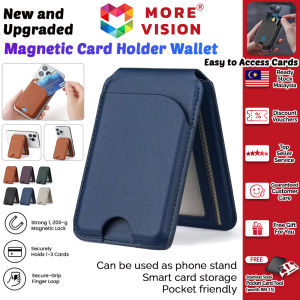 Magnetic Card Holder Wallet Phone Stand Fit Cards Strong Magnet For Magsafe High Quality Stable Accessories Slim Leather