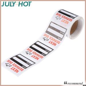 [JULYHOT] 100ชิ้น ม้วนเปลี่ยนน้ำมัน เตือนการบริการสติกเกอร์หน้าต่างสติกเกอร์รถ