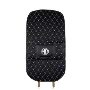 chnejie high quality Car Seat Back Anti Kick Pad Universal Leather Auto Seat Back Protector Cover Storage Pocket For MG TF ZR EV GS EZS RX5 ZT 3SW Saloon ZS MG3 MG5 MG6 GT HS