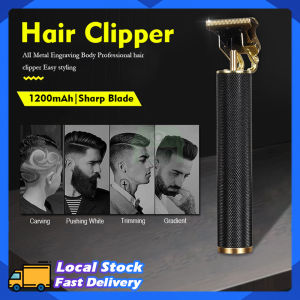 Hair Clipper Electric Hair Trimmer Barbershop Professional Cordless Mens Beard Steel Shaver T Shape Cutting Machine Rechargeable Haircut Styling Clipper