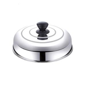 Stainless steels Wok Lid Dome Plate Covers Cooker Replacement Lid Cooking Pot Covers Kitchen Tool Easy to Install