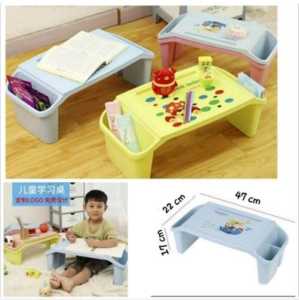 Cod / Meja belajar anak bahan plastik / Meja belajar anak kantong kiri kanan / Meja belajar anak plastik karakter dengan tempat penyimpanan peralatan menulis Meja Belajar Gaya Modern - Lazada