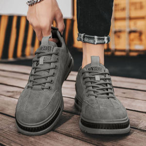 รองเท้าผู้ชาย 2024 ฤดูใบไม้ผลิใหม่Breathableรองเท้าทำงานผู้ชายอินเทรนด์อเนกประสงค์ลื่นกีฬารองเท้าทำงานรองเท้า