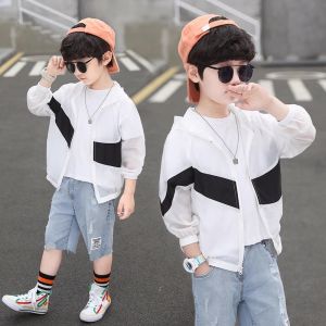 Jacket for Kids Boy Sun Protection Jacket Boys Outerwear Thin and Breathable Sport Jacket
