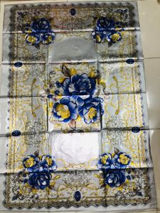 (80x120cm) Khăn Trải Bàn PVC 3D Chống Thấm Nước/ khăn trải picnic hoa văn dập nổi sang trọng nhiều kích thước