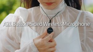 Ulanzi A21 Wireless Microphone Lavalier Live Streaming Mic