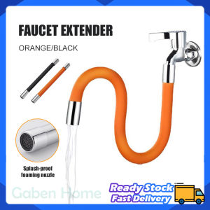 Faucet Extension Pipe 360°Rotation 30cm/50cm Hose Kitchen Bathroom Extender Splash-Proof Silicone Tube Garden Faucet Extension Hose
