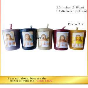 VIGIL CANDLES 5pcs/Pack (Plain and Jelly) Available in 2.5/2.2 inches