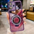 Realme 14T 5G lấp lánh kim tuyến giá đỡ từ tính Vỏ điện thoại Cho Realme 14T 14 Realme14T Realme14 T 5G 2025 Đầy Đủ Ống Kính Máy Ảnh màng bảo vệ Trong Suốt Bìa Với Vòng nhẫn đeo tay. 