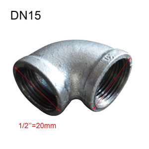 Galvanized Elbow Thread 90° Elbow Pipe Fittings 1/4"  1/2"  3/4"
