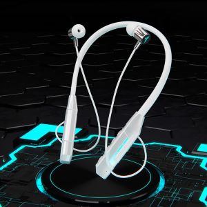 Original 120 Hours Standby Game Sports Wireles Headset Breathing Lamp Hanging Neck Waterproof Subwoofer with Mic Support TF Card Bluetooth Earphone Earplug