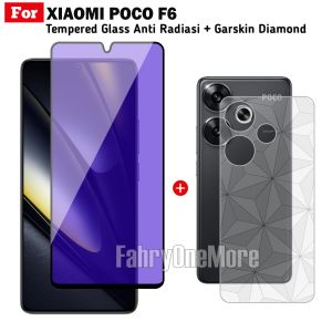 Tempered Glass Xiaomi Poco F6 Layar Blue Light Free Garskin Diamond Handphone