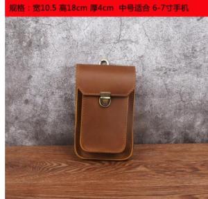 Royal Bagger Waist Packs For Men Grazy Horse Leather Retro Belt Pouch Bag Fashion Outdoor Casual Phone Pocket Purse Wallet