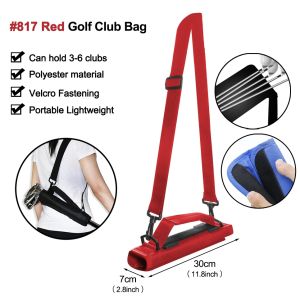 Ayuqi® Portable Lightweight Golf Clubs Carry Bag with Three Clubs Mini Nylon Golf Clubs Travel Bag