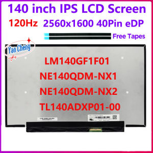14 inch Laptop LCD Screen 120Hz NE140QDM-NX2 NE140QDM-NX1 LM140GF1F01 TL140ADXP01-00 Replacement Display Panel 2560x1600 40 Pins