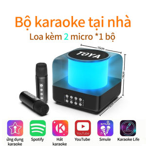 TOYA 303 Portable Bluetooth Speaker with TWS Wireless Stereo RGB Light TF Card Slot and Dual Microphone