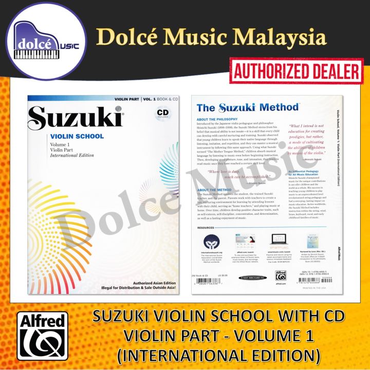 Alfred - Suzuki Violin School With CD - Violin Part - Volume 1 ...