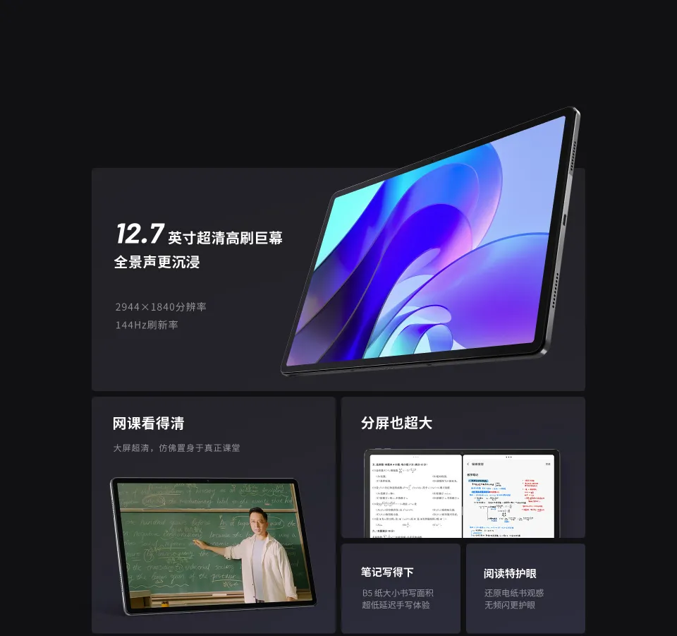 China rom Lenovo Xiaoxin Pad Pro 12.7 inch 2944*1840 Tablet PC