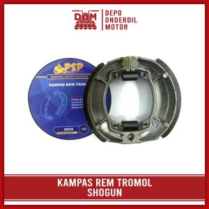 Kampas Rem Tromol SHOGUN (PSP) - Kanvas Brake Shoe Sepatu Rim Roda Belakang SUZUKI SHOGUN 110 KEBO