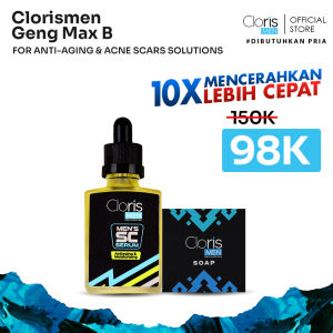 Clorismen Geng Max B Cloris Men Special Bundling Clorismen Soap 40gr & SC Serum Penghilang Bekas Bopeng For Anti Aging