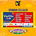 Spanduk Banner Konter Pulsa Seluler ukuran 2x1/spanduk konter pulsa /banner konter cellular bisa COD. 