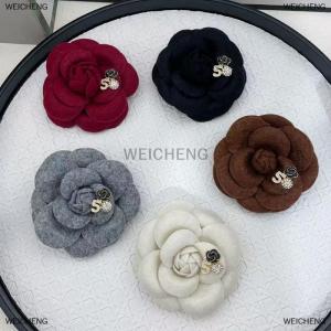 [COD] WEICHENG Fashion Elegant Fabric Camellia Brooches Lapel Pins For Women Shirt Clothing Badges Accessories