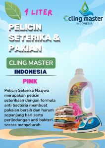 Pelicin Pewangi Setrika Pakaian Laundry Tahan Lama 1 L Aroma Mawar Pink