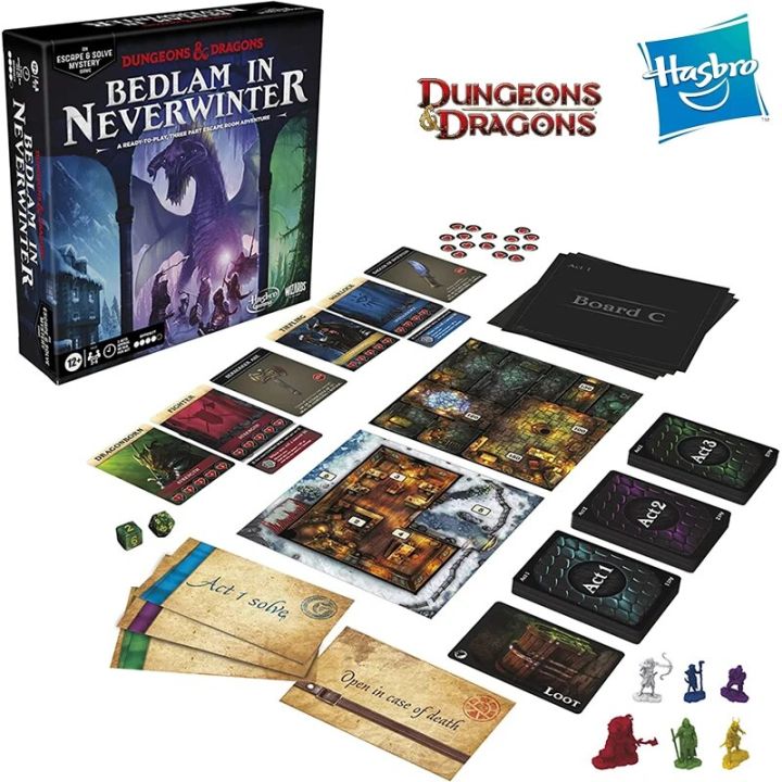 Hasbro Dungeons & Dragons: Bedlam In Neverwinter Game Original Board ...