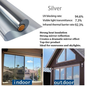 [CUSTOM SIZE]Tinted Rumah Pre-Cut Window Film Window Tint Film Tahan Panas 90% Tinted One Way Tinted Privacy Reflective Film