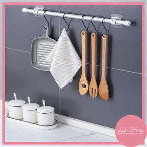 1Pcs Wall Hook Adjustable Holder Clamp Punch-free Rod Bracket Adhesive Wall Curtain Fixed Clip Household 挂钩夹支架