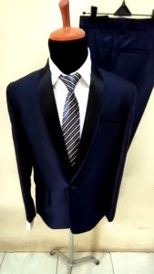1 stel jas Biru dongker Tocxedo semi woll kilap jas wedding jas nikah jas pernikahan jas kawin jas akat nikah jas pengantin jas manten jas pirwed jas almamater jas blezer jas wisuda jas slim fit jas model baru jas murah jas model korean jas pria formal