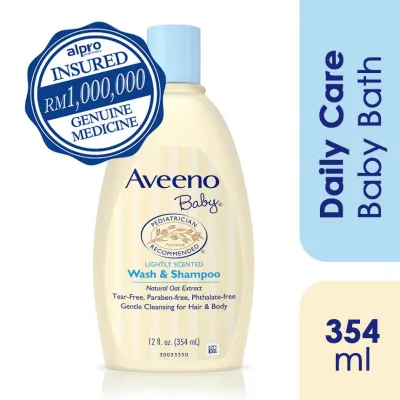 Aveeno Baby Wash &amp Shampoo 354mL | Gentle Cleansing &amp Nourish Baby’s Hair