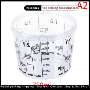 [Yolandas] พลาสติกสีผสมถ้วย PP Hard Plastic TUNE Paint CUP พร้อมฝาครอบ