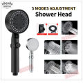 [SG Seller]5 Modes High Pressure Handheld Shower Bath Heads SPA Nozzle Bathroom Accessories Shower head. 