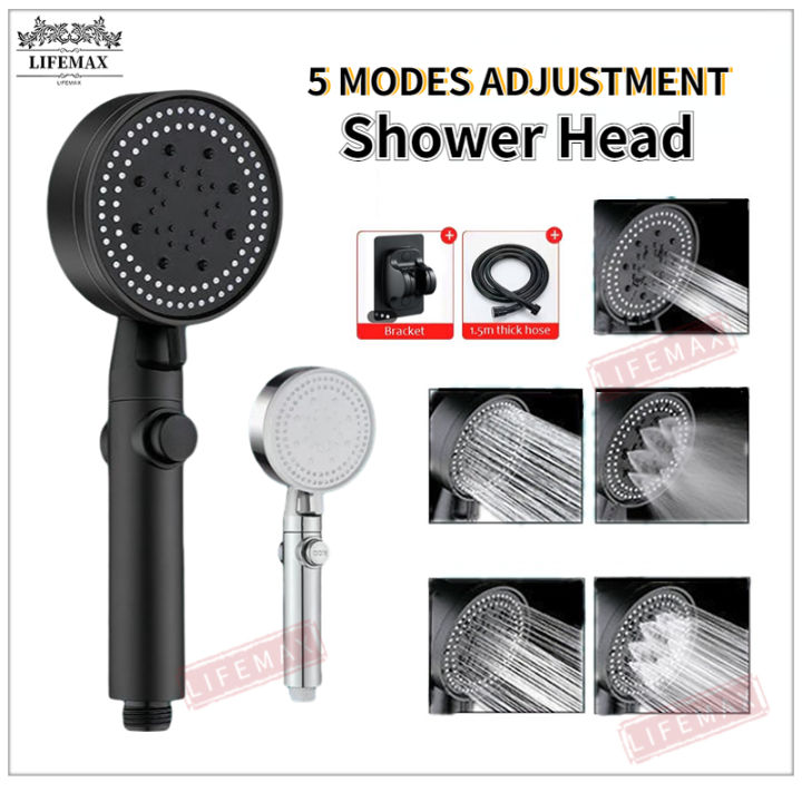 %5BSG%20Seller%5D5%20Modes%20High%20Pressure%20Handheld%20Shower%20Bath%20Heads%20SPA%20Nozzle%20Bathroom%20Accessories%20Shower%20head%20-%20Image%202