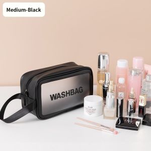 (HOME+) Waterproof Portable Travel Cosmetic Storage Wash Toiletry Bag