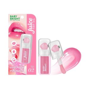 Baby bright Juice Tint Oil 3.1g เบบี้ไบร์ท ติ้นทาปาก จูซ ทินท์ ลิปออยล์ สีสวย