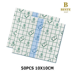 100pcs 10*10CM Waterproof Plaster Transparent Adhesive Medical Wound Dressing Tape Fixer Plaster