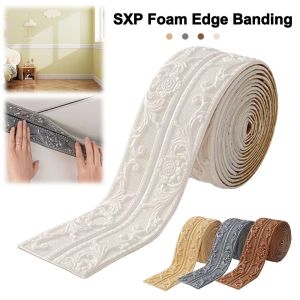 LUZMAR 1 Roll 8mm Thickened SXP Foam Edge Banding Waterproof Self-Adhesive Self-Adhesive Foam Strip Durable Soundproof Peel Stick Trim Living Room