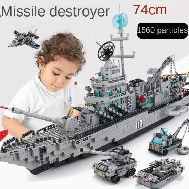 New 1560Pcs Ww2 Warship Building Blocks Toys Model Legao Warship