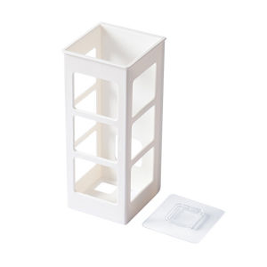 Bedroom Wall Hanging Cosmetic Storage Box Hollow Free Punching Home Bathroom Hair Dryer Curling Stick Storage