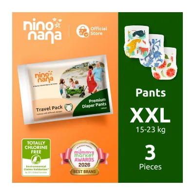 Nino Nana Travel Pack Diaper Pants XXL (15-23Kg)