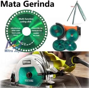 Mata Gergaji Multiungsi 6 in 1 Mata Diamond Pisau Gergaji Pemotong Berlian 100mm Multifungsi Bahan Metal Besi