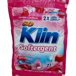 Soklin bubuk Softergent jumbo 1000 1 renceng isi 6 Sachet