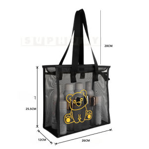 Beach bag Swimming bag Beg pantai beg renang beg tandas beg tote beg beg bahu beg membeli-belah kapasiti besar MINISO